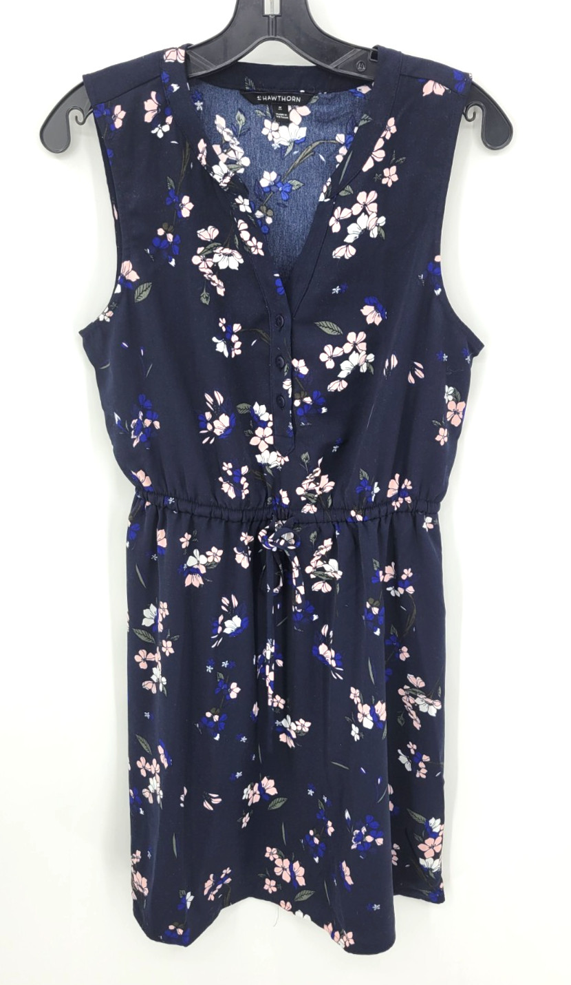 41 Hawthorn Dress Womens Medium Blue Floral Sleeveless Flowy Boho Romantic