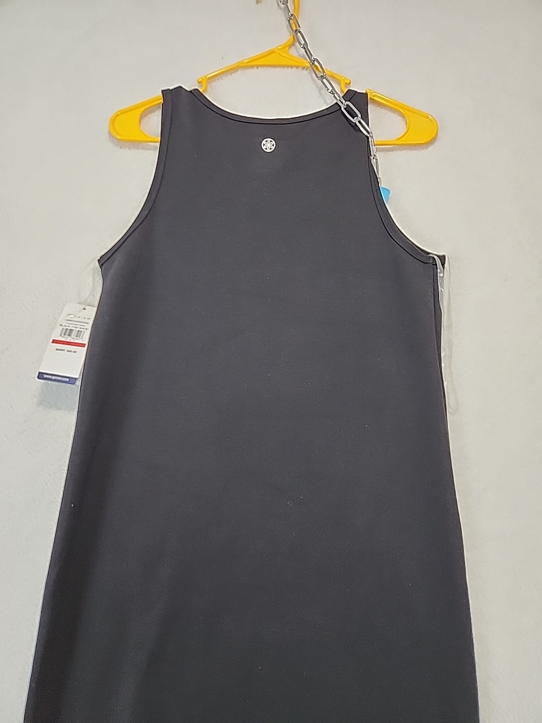 GAIAM Black Sleeveless Hudson Midi Tank Dress Women’s Size S Sheath Scoop Neck
