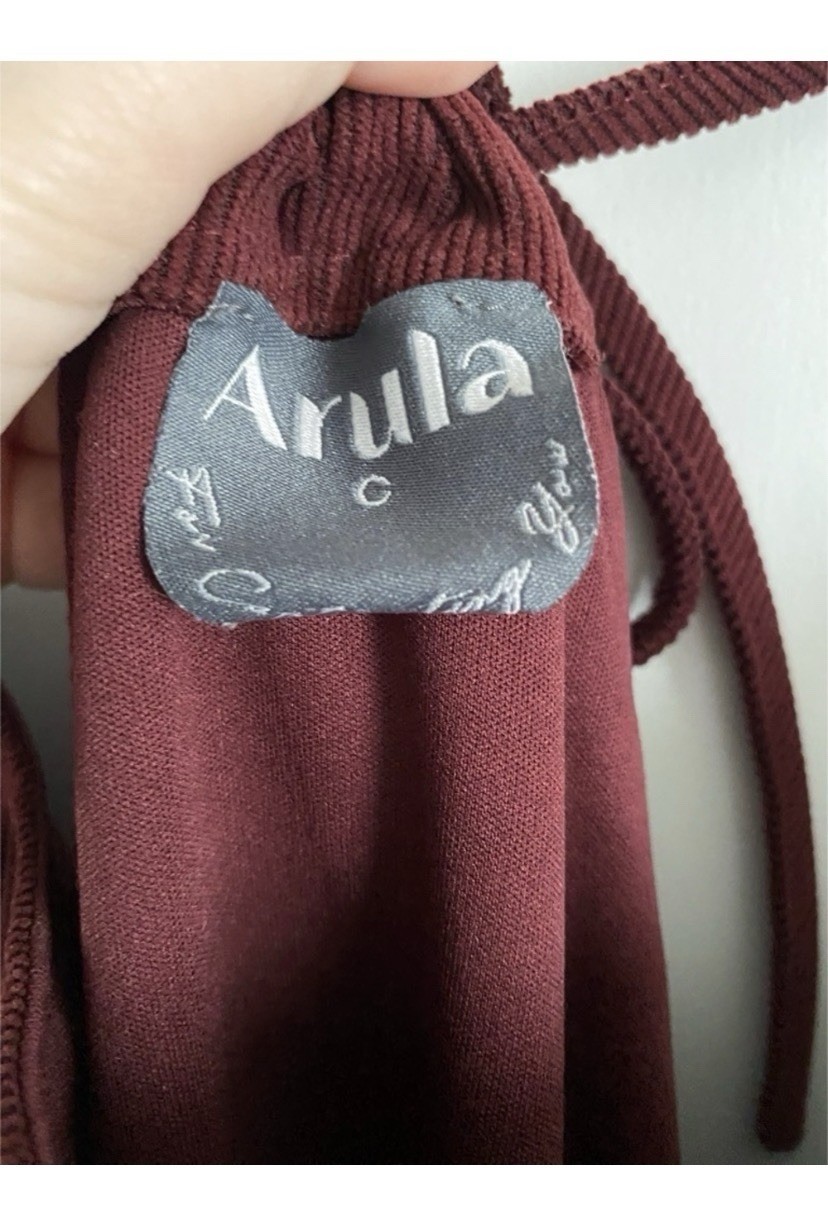 ARULA Altar’d State Burgundy Corduroy Mini Skirtall Dress Size 3X