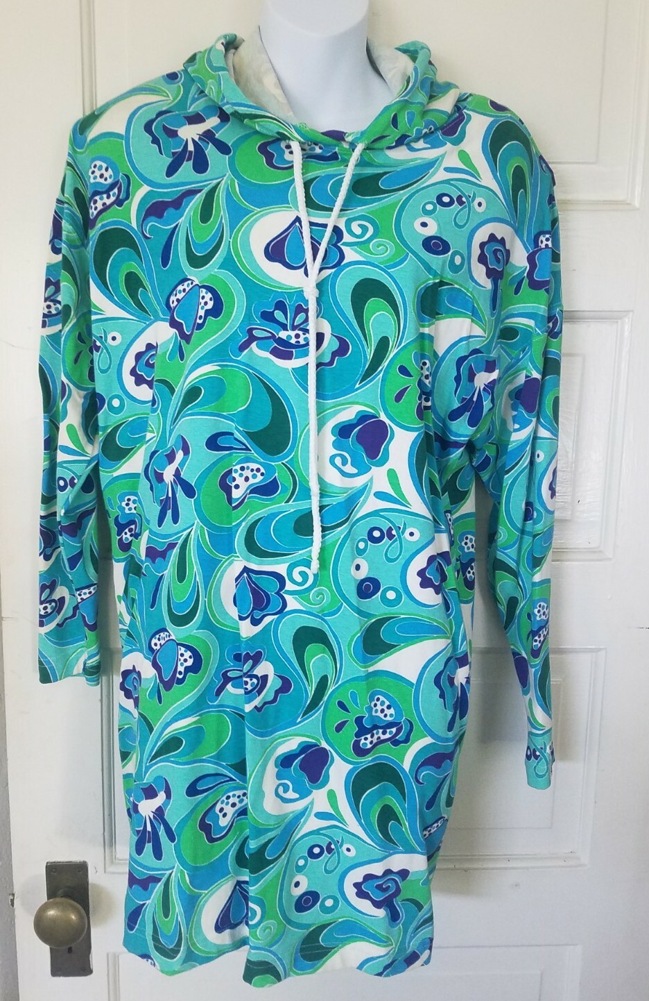 NWT VINTAGE TAPEMEASURE NEW YORK HOODED MINI DRESS SZ SMALL