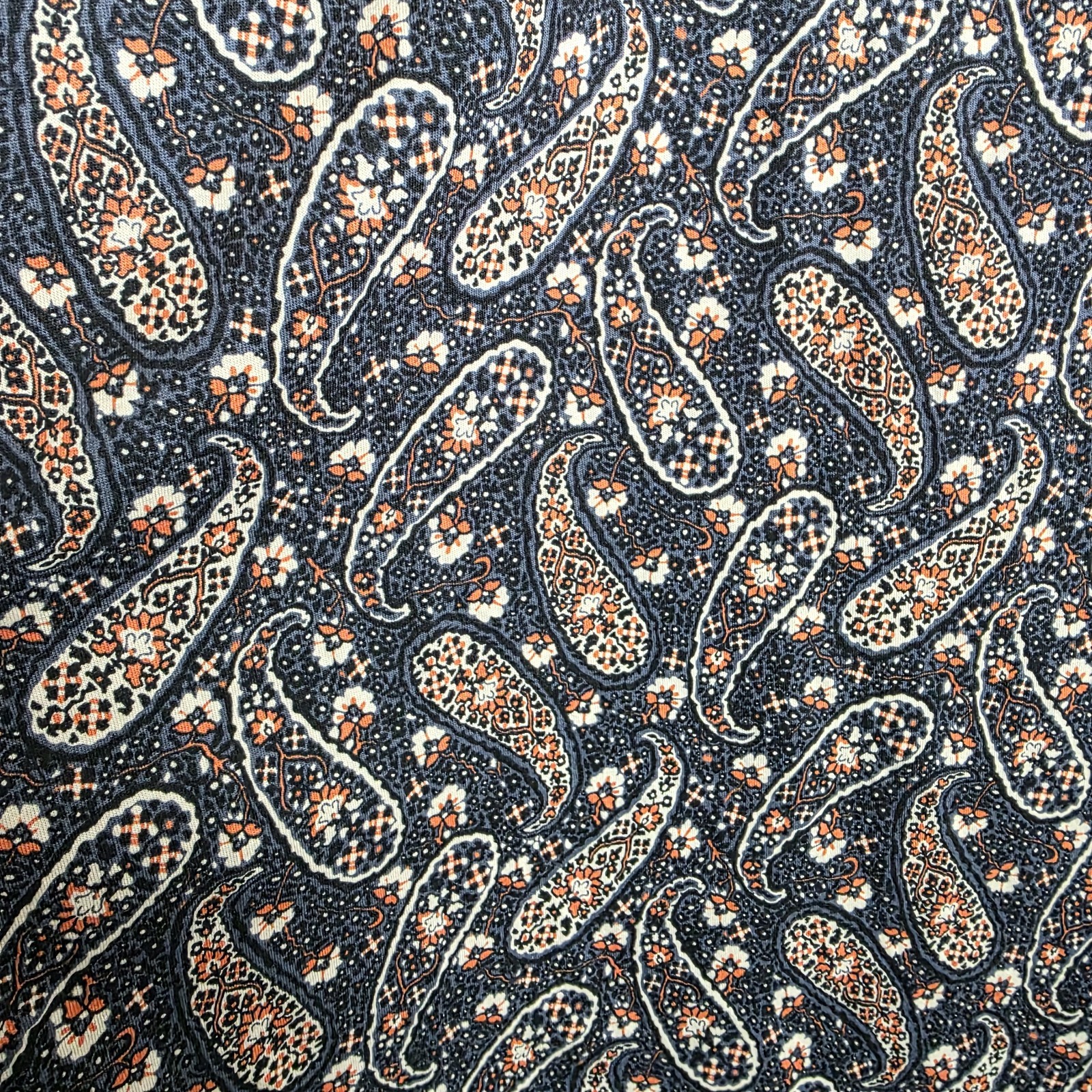 NEW Boden Dress 10 Paisley Sweetheart Jersey Mini Cottagecore Babydoll Navy Blue