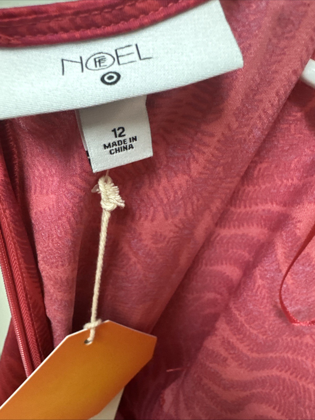 Fe Noel Target Maxi Dress Kimono Style Red Silk Fern Perfect 🤩 Summer Size 12