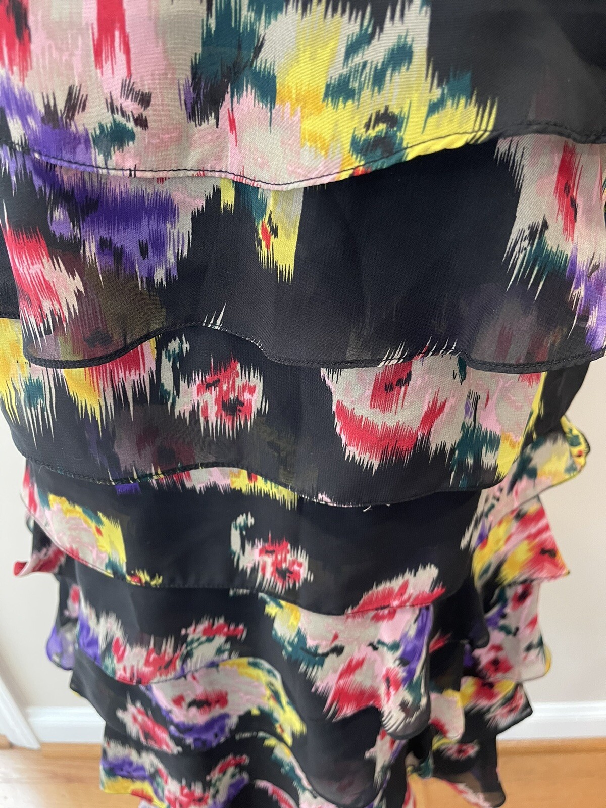 Review Australia Women’s Size 12 Flutter Mini Dress-sleeveless-Ikat Agnes NWT