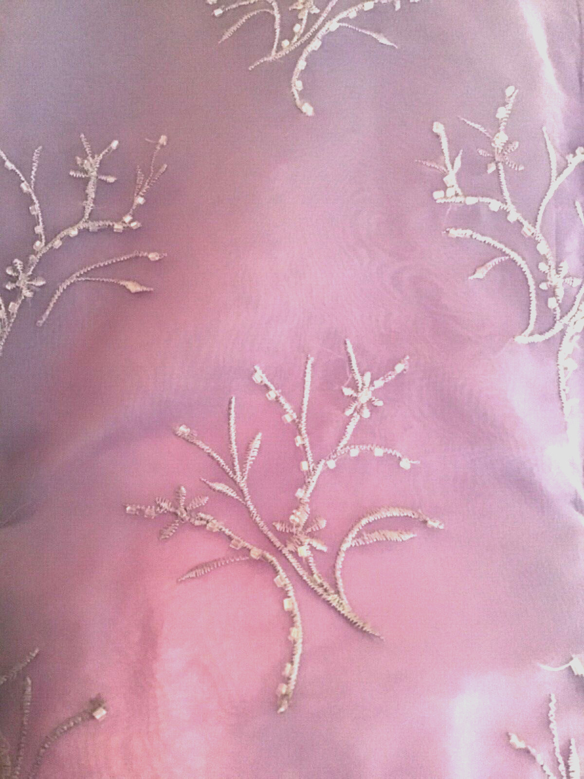 Mori Lee Beaded Embroidered pageant prom formal evening occasion purple dress 8