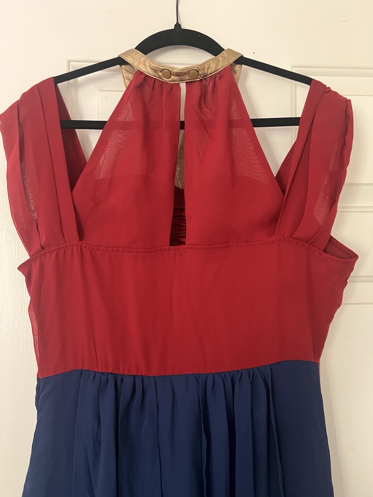 CAPTAIN MARVEL Her Universe The Marvels Red Blue Dress Size XL Costume Hot Topic