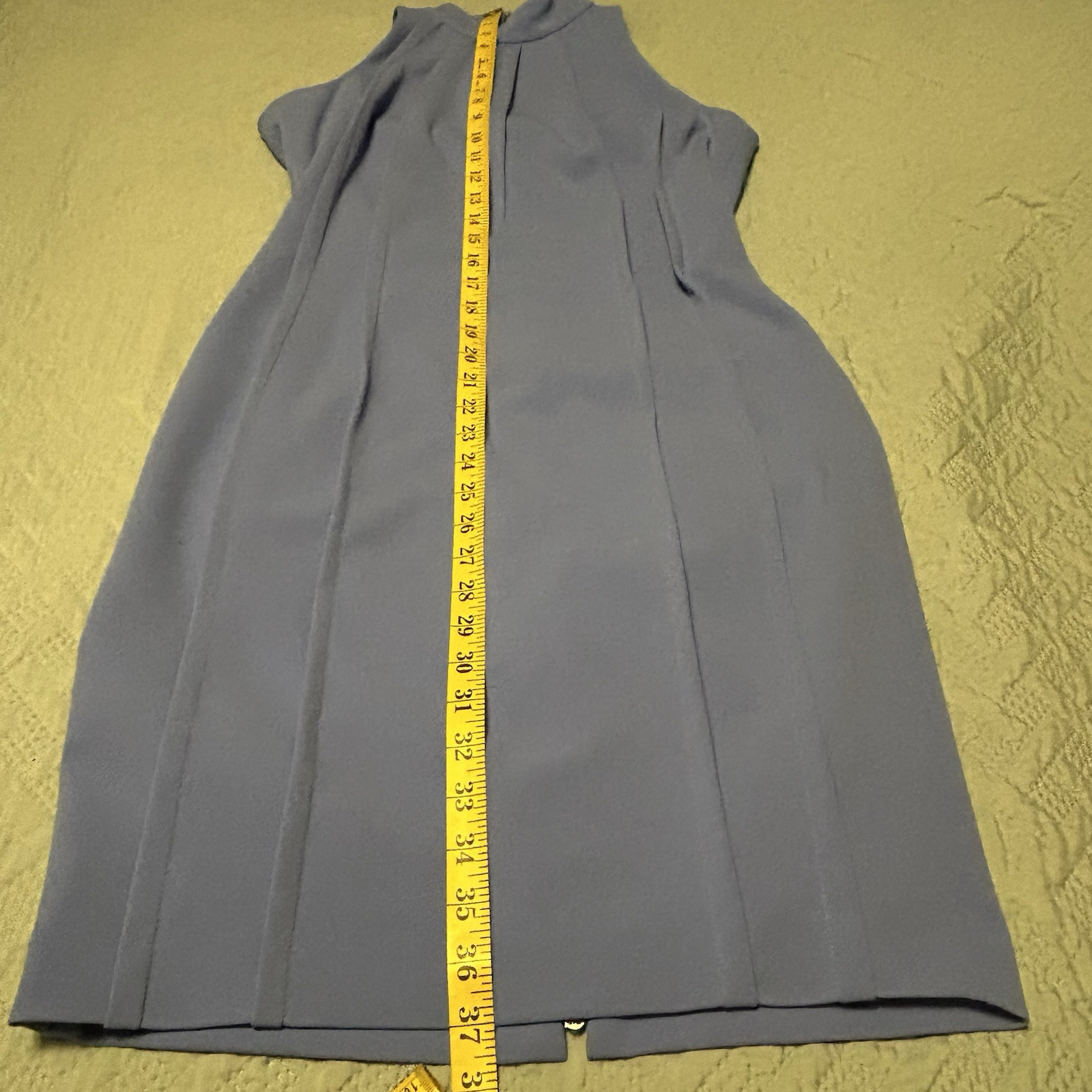 Antonio Melani Sleeveless Blue Turtle Neck Back Zipper Dress Size 4
