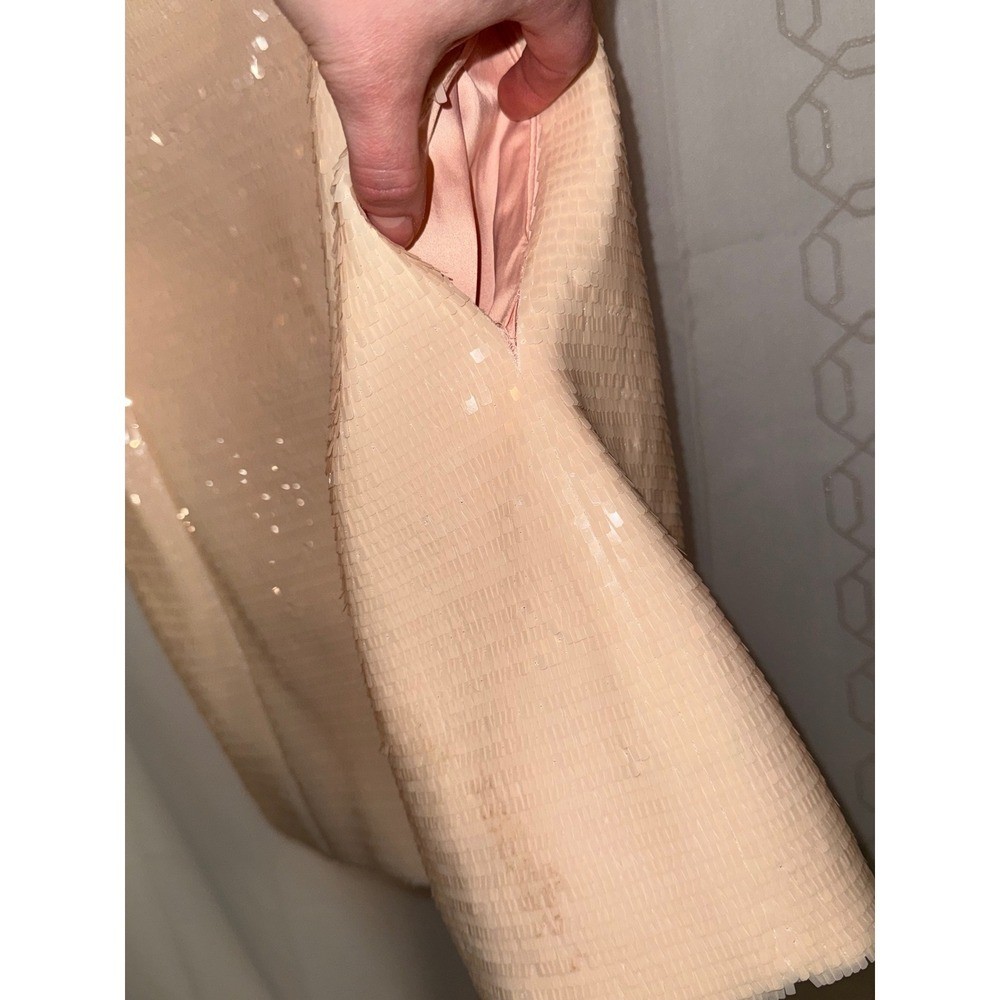 A.L.C. Strapless Sequin Mini Dress Champagne Cocktail Party
