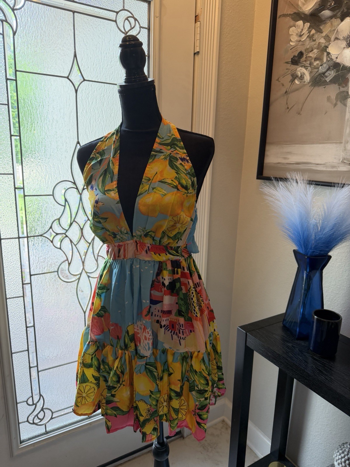 Antica Sartoria 2026 Positano Halter Dress Capri By The Sea NWT O/S
