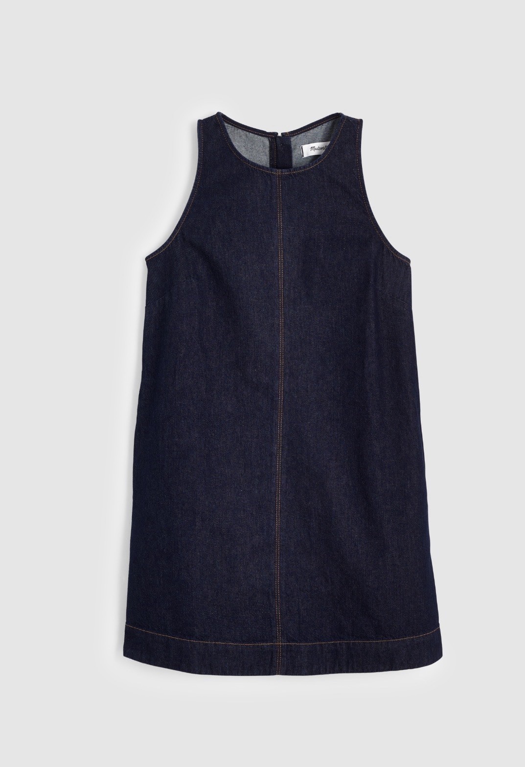 Madewell Denim Mini Shift Dress Rinse Wash Sleeveless A-Line Women’s M, NWT $138