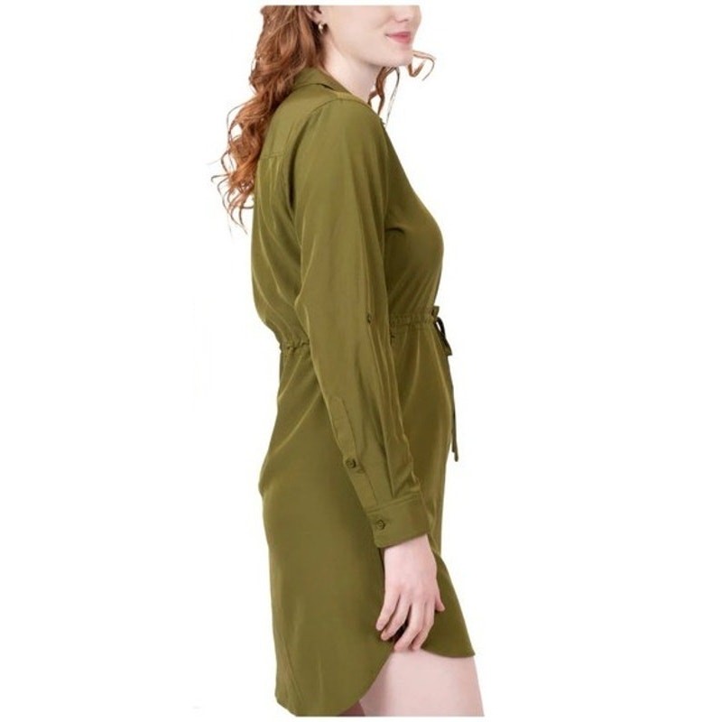 Shore to Summit Utility Tunic Mini Dress Avocado Outdoor Women’s Size Small