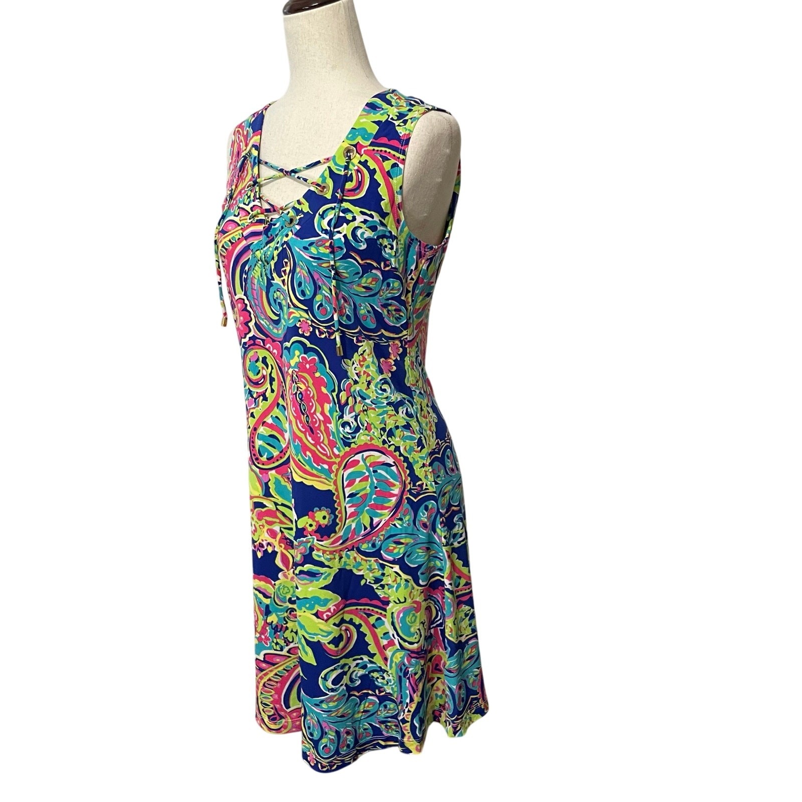 Women’s Philosophy Dresses Paisley Print Tank Dress Multicolor NWT Medium A-Line