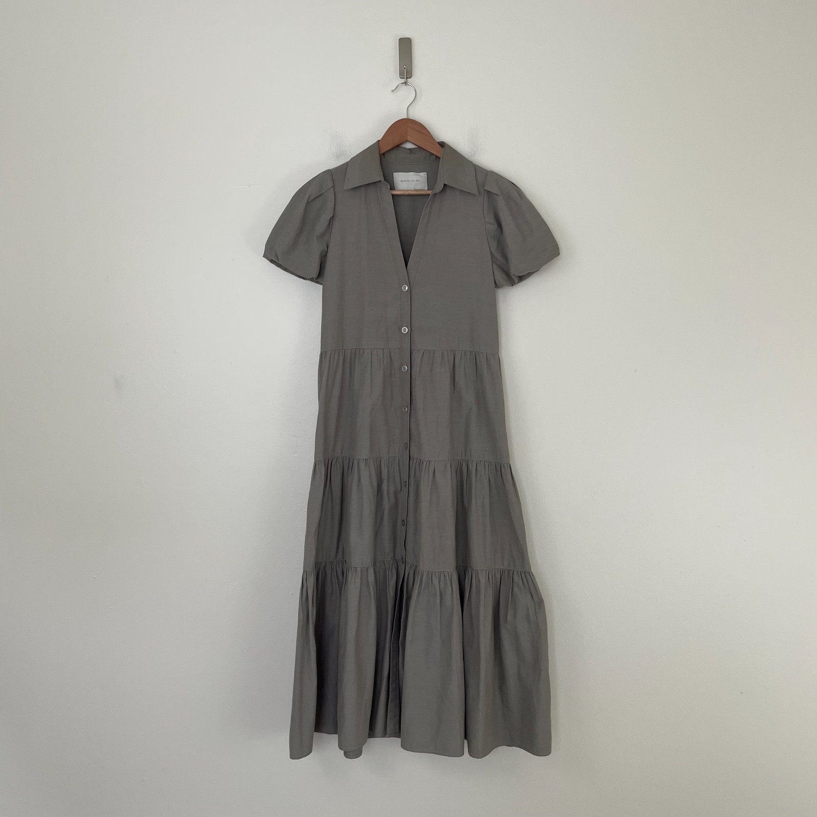Brochu Walker The Havana Button Front Midi Dress in Bayou Womens Size XS