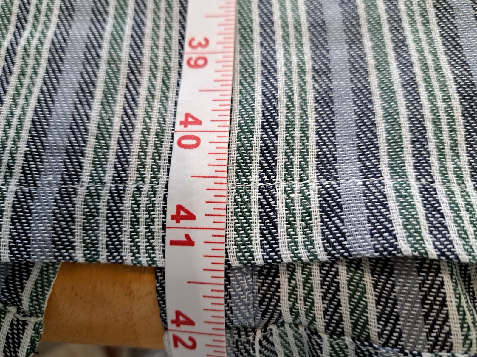 Davi & Dani Striped Linen Blend Dress Size 2XL NWT Blue Green Gray White