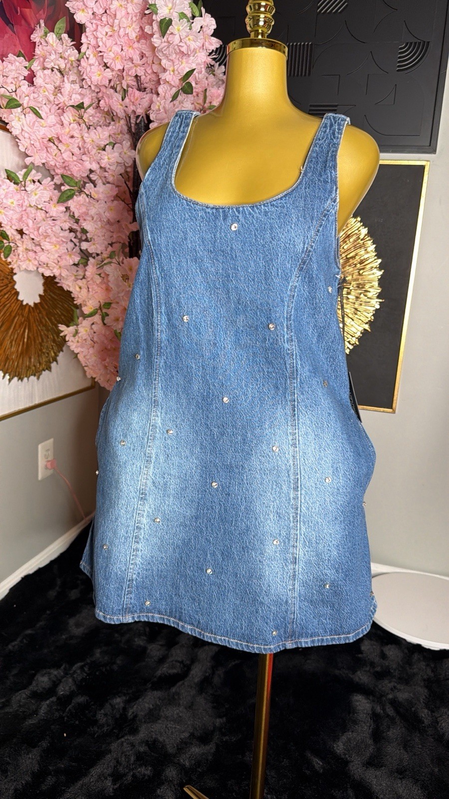 BLANKNYC Denim Dress With Side Pocket Size M