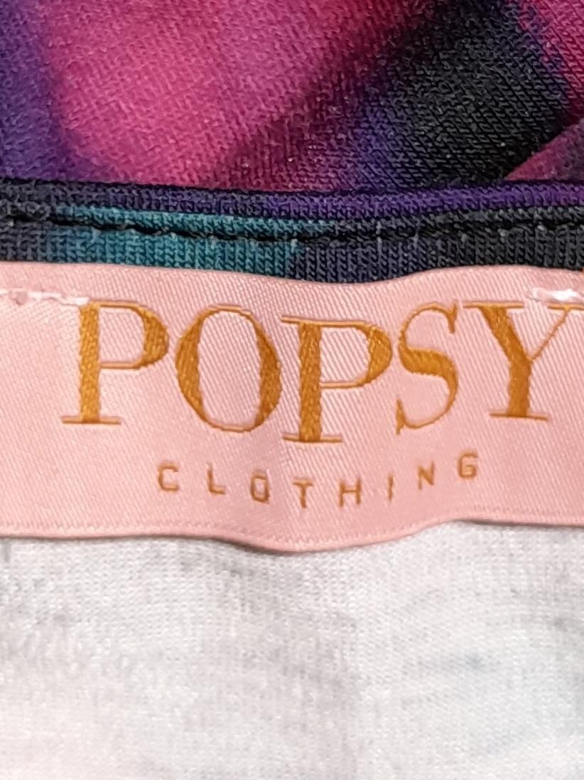Popsy Wrap Maxi Dress UK20 in Multi