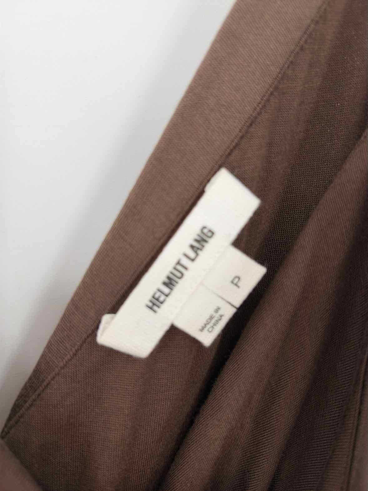 Pre-Owned Helmut Lang Brown Size XS Midi Sleeveless Dress