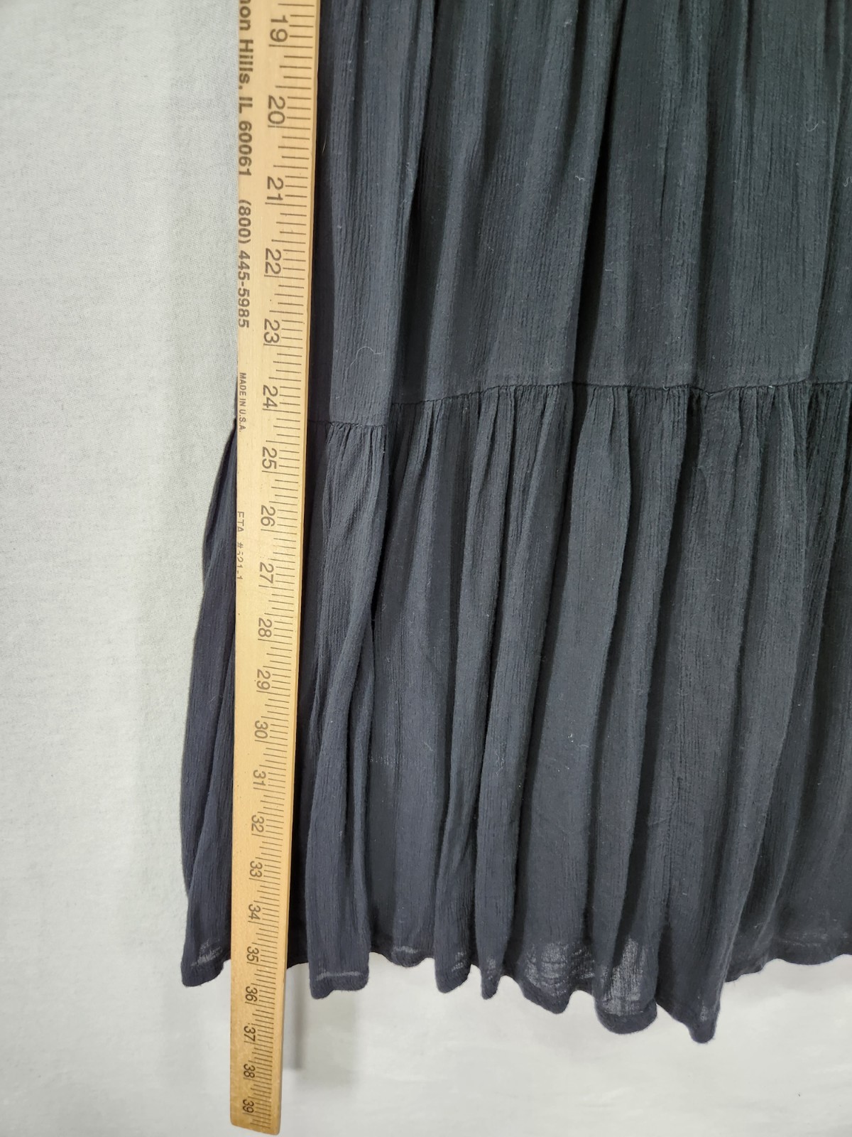 Abercrombie Fitch Womens Small Black Lace Halter Mini Dress Tiered Sundress