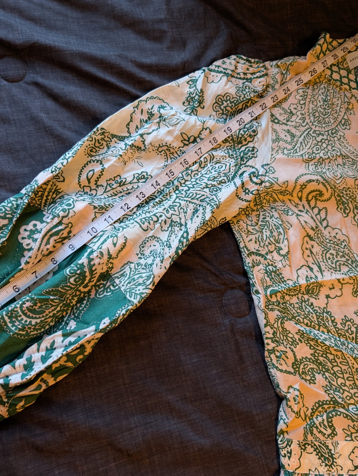 Miss June Paris Carlotta Green Maxi Dress Womens OS Paris **Missing Belt