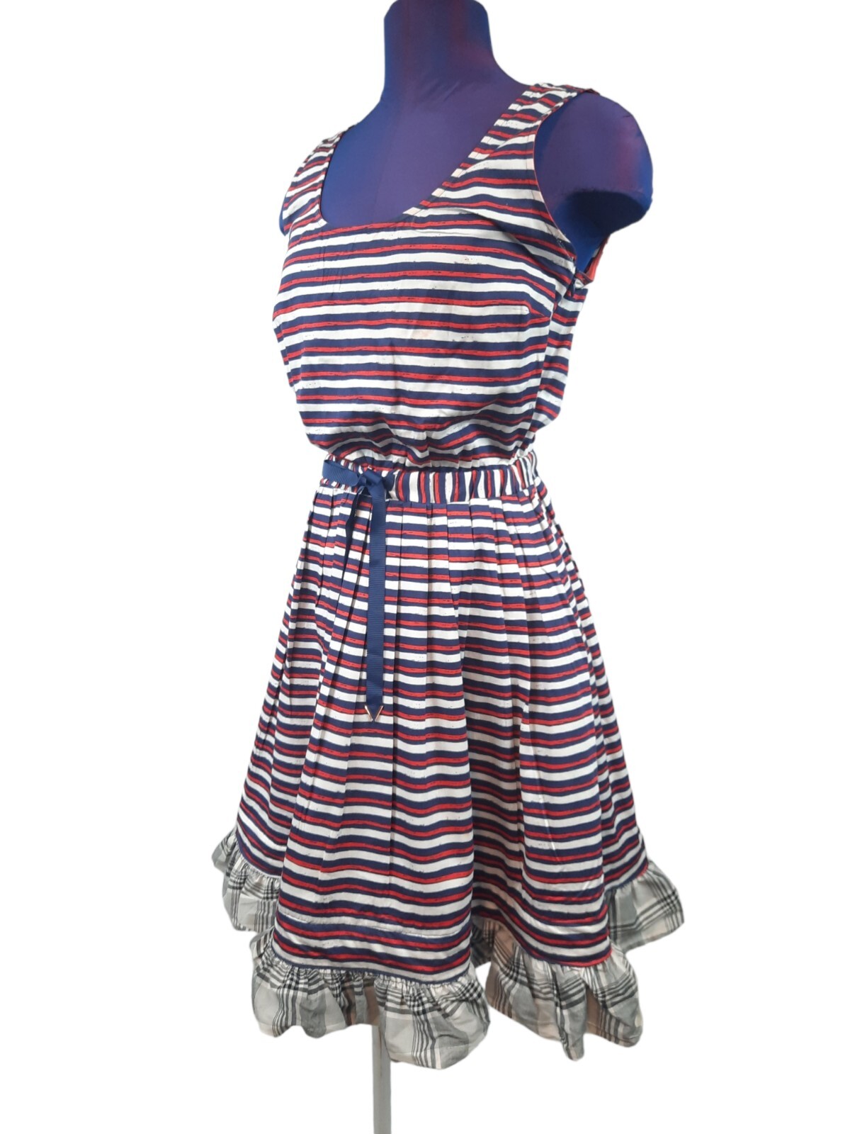 Maison Jules Customized Ruffle A-Line Patriotic Dress Size Large Women’s W59