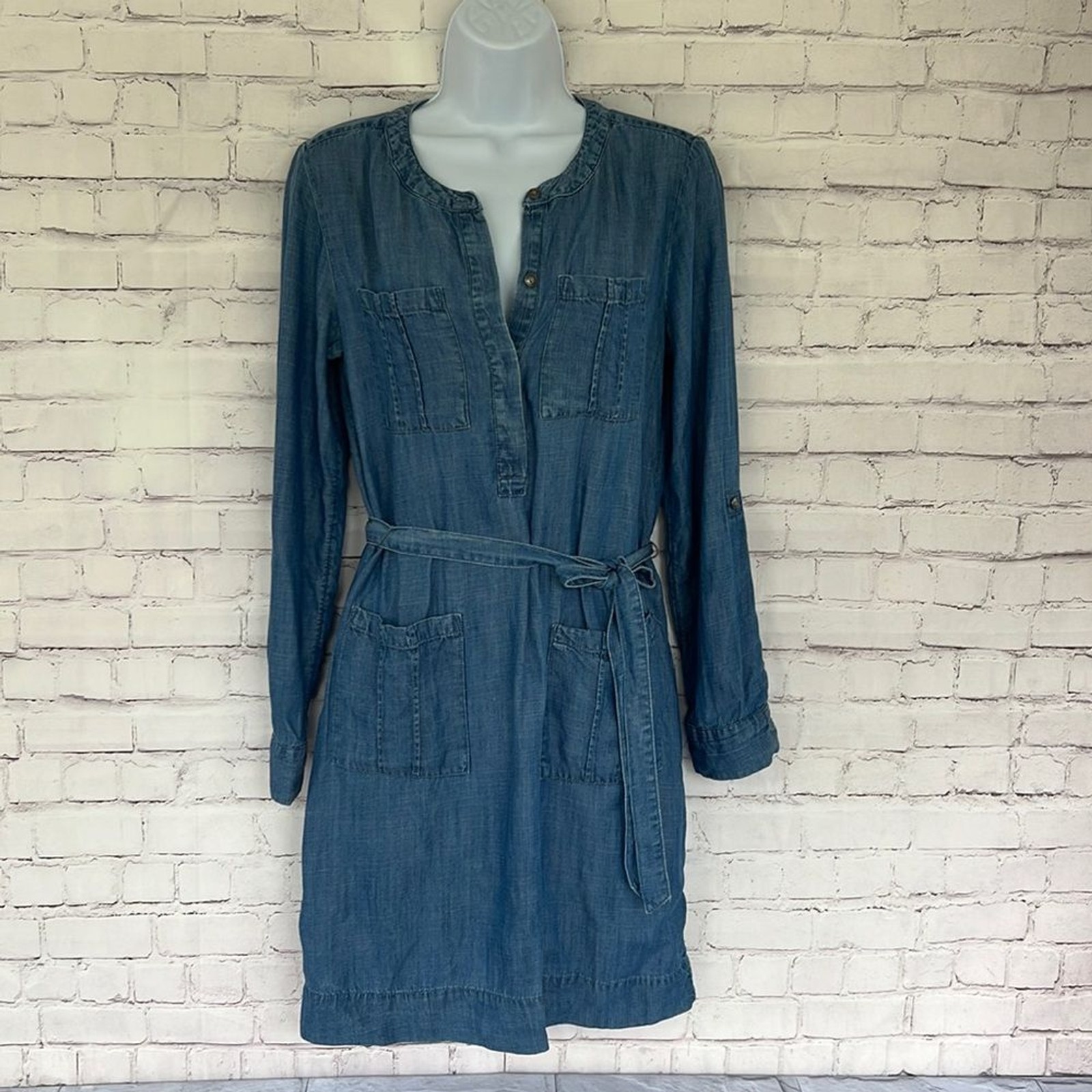 Banana Republic denim chambray tunic dress size 2
