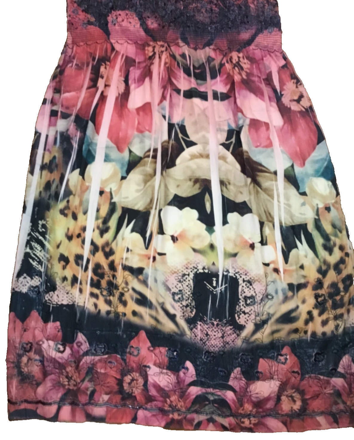 LAPIS MULTICOLOR SPAGHETTI STRAP DRESS EMBELLISHED WITH SEQUINS ONE SIZE