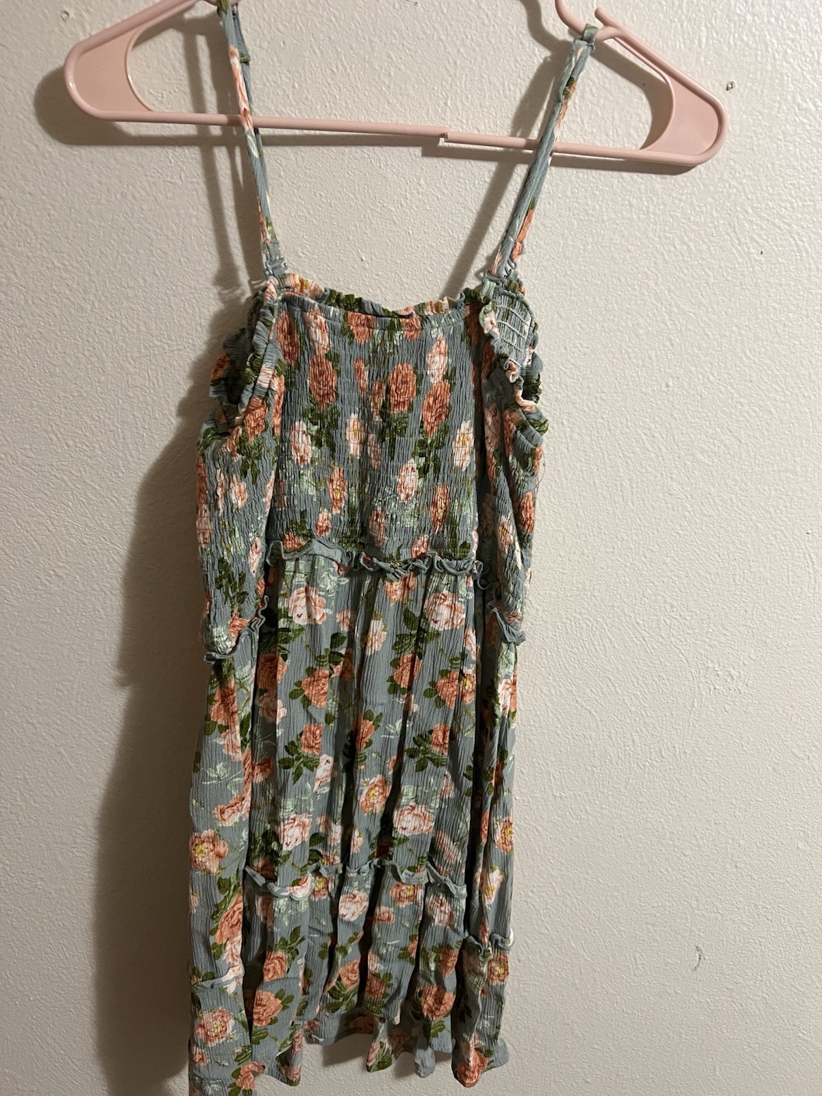 Rue 21 Green Floral Removable Straps Size Large Elastic