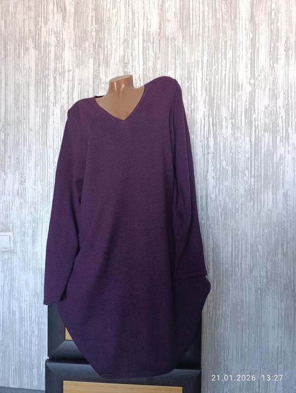 Women Eileen Fisher Dress Purple Knit L