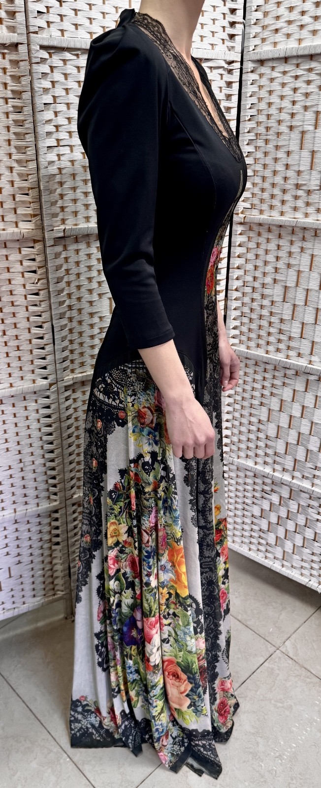 Michal Negrin Elegant Full length Floral Dress Size – 36 – NWT #2#