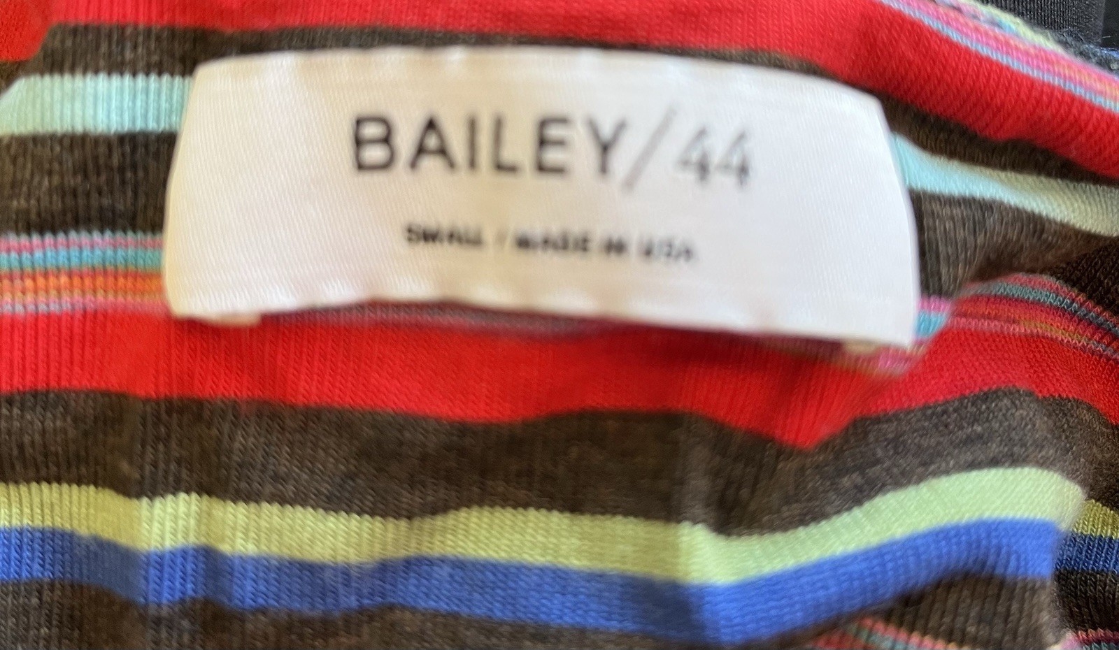 Bailey 44 Multicolor Striped Ruched Stretch Bodycon Midi Dress Sleeveless S