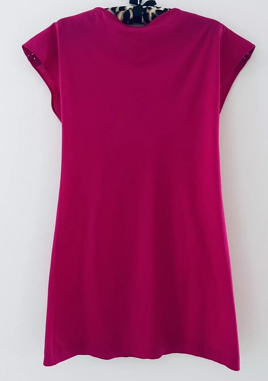 Eres Tunic Jersey Dress, Fuchsia Color, S/M, Made In France