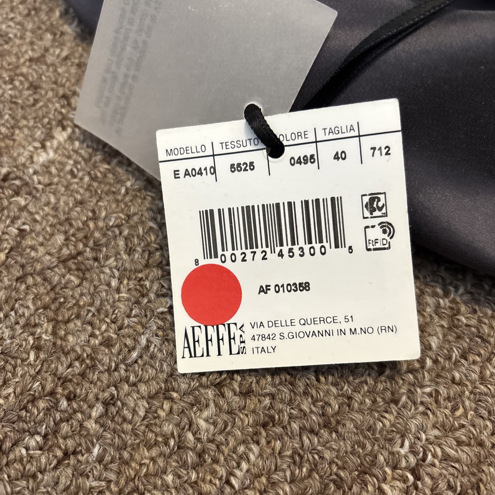 MOSCHINO COUTURE ! Grey Dress – $1260 – Brand New With Tags – Size 40