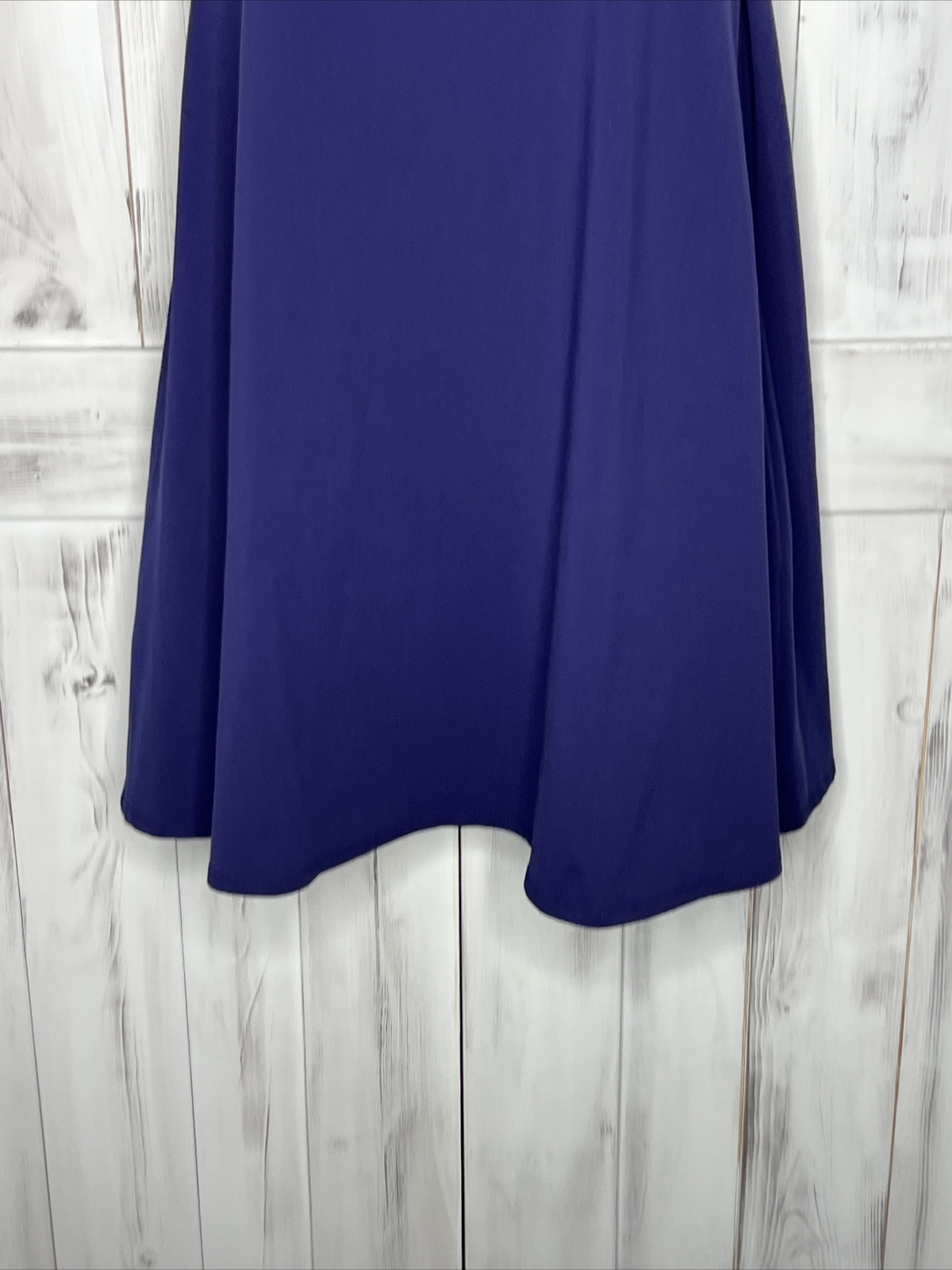 SUSAN MONACO NAVY BLUE SLEEVELESS BOAT NECK A-LINE SHIFT DRESS STRETCH KNIT XS