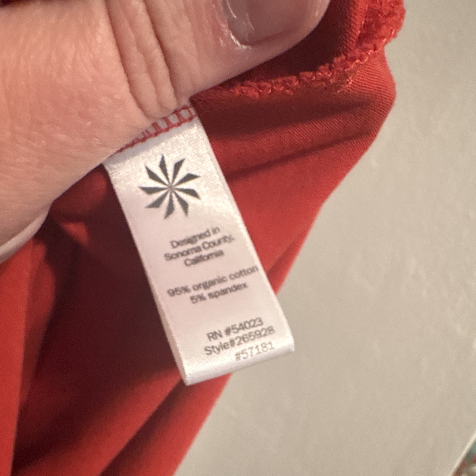 Athleta Burnt Orange Solid Sheath Dress V-Neck Ruched Stretch Sleeve Medium