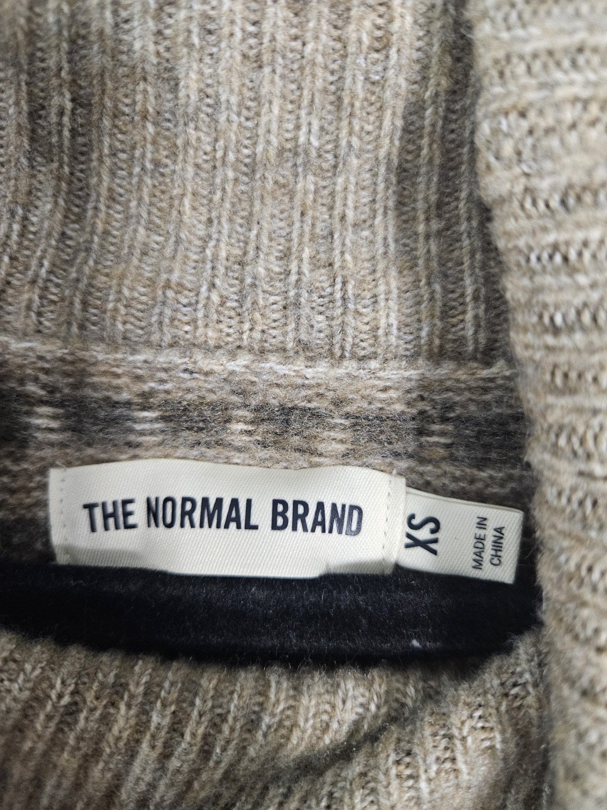 The Normal Brand Arvada Fair Isle Sweater Knit Dress Oatmeal Wool Blend Sz XS