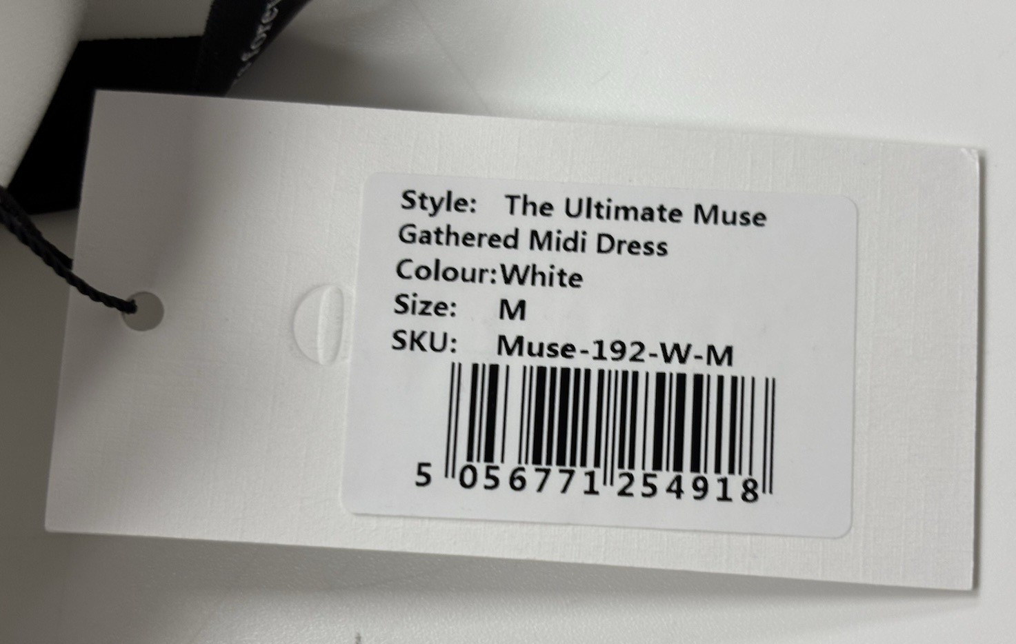 Odd Muse London The Ultimate Muse Women’s Gathered Midi Dress White Size M