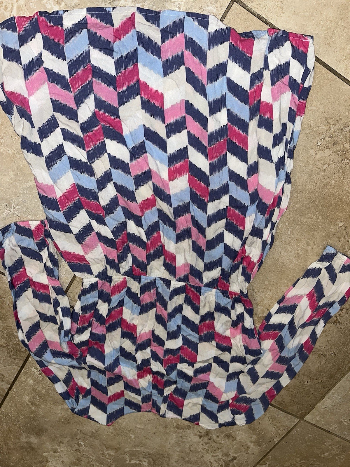 RED CAMEL geometric 3/4 sleeve Pocketed dress Medium