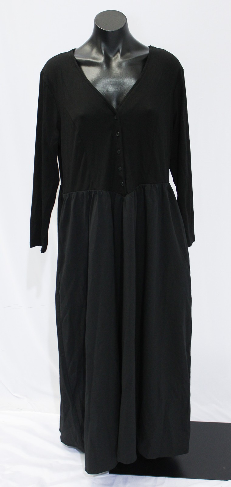 Disturbia Women’s Torrent Button Up Midi Dress EJ3 Black Size UK 20 (US 16) NWT