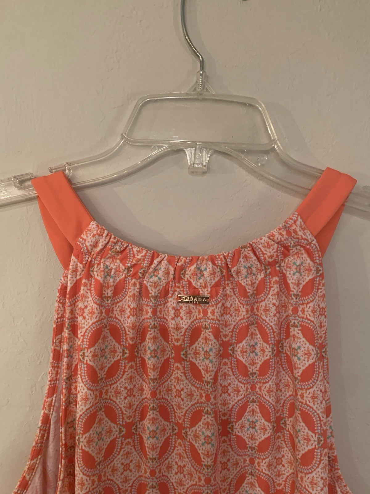 Cabana Life Midi spf 50+ Sleeveless Geometric Shift Dress retail $134