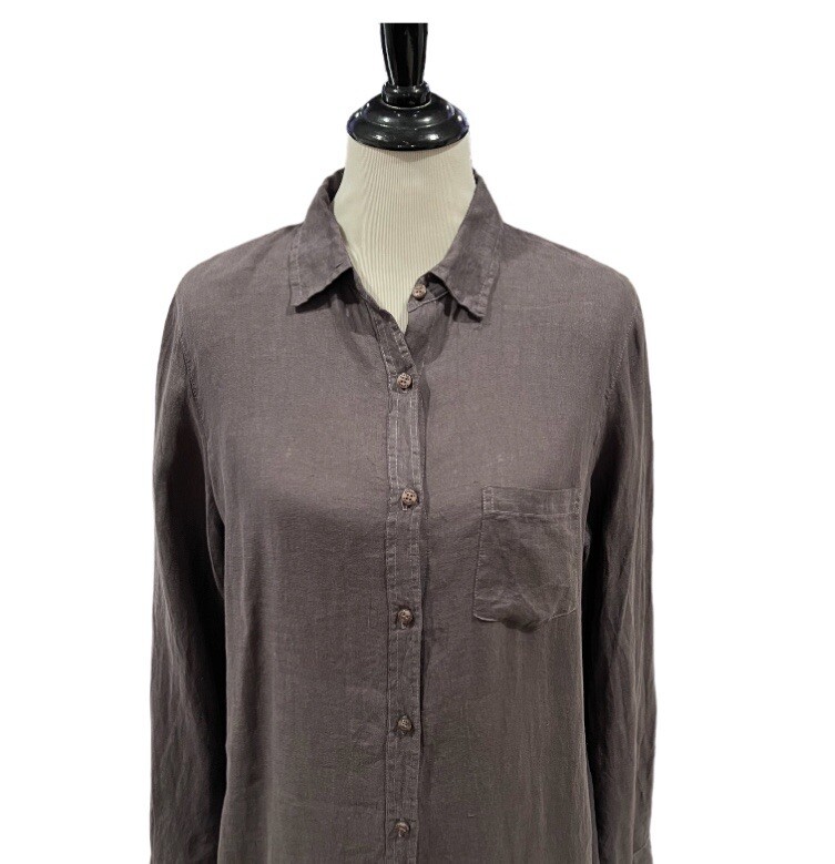 Stark x Women’s Linen Button Down Shirt Dress Size Large