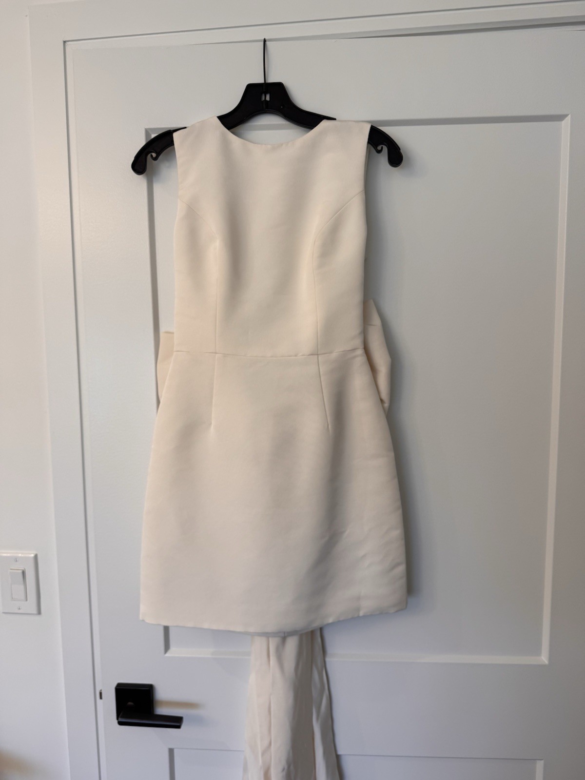 Alexia Maria Ella Silk Faille Mini Dress Cream Size 2 – New w/Tags