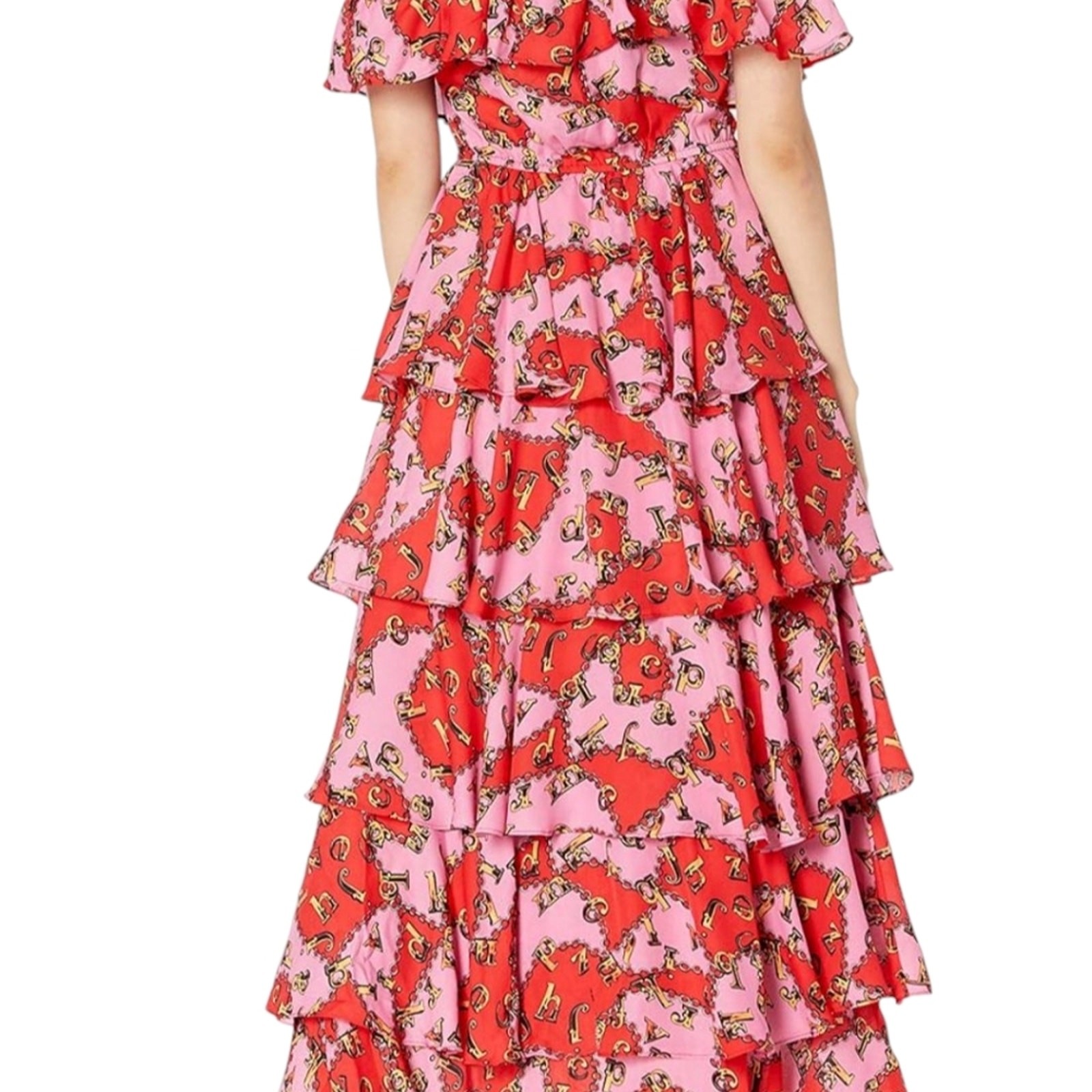 Kendall & Kylie Lucky Charm Layered tiered Dress Ruffle Summer Sz 8-10