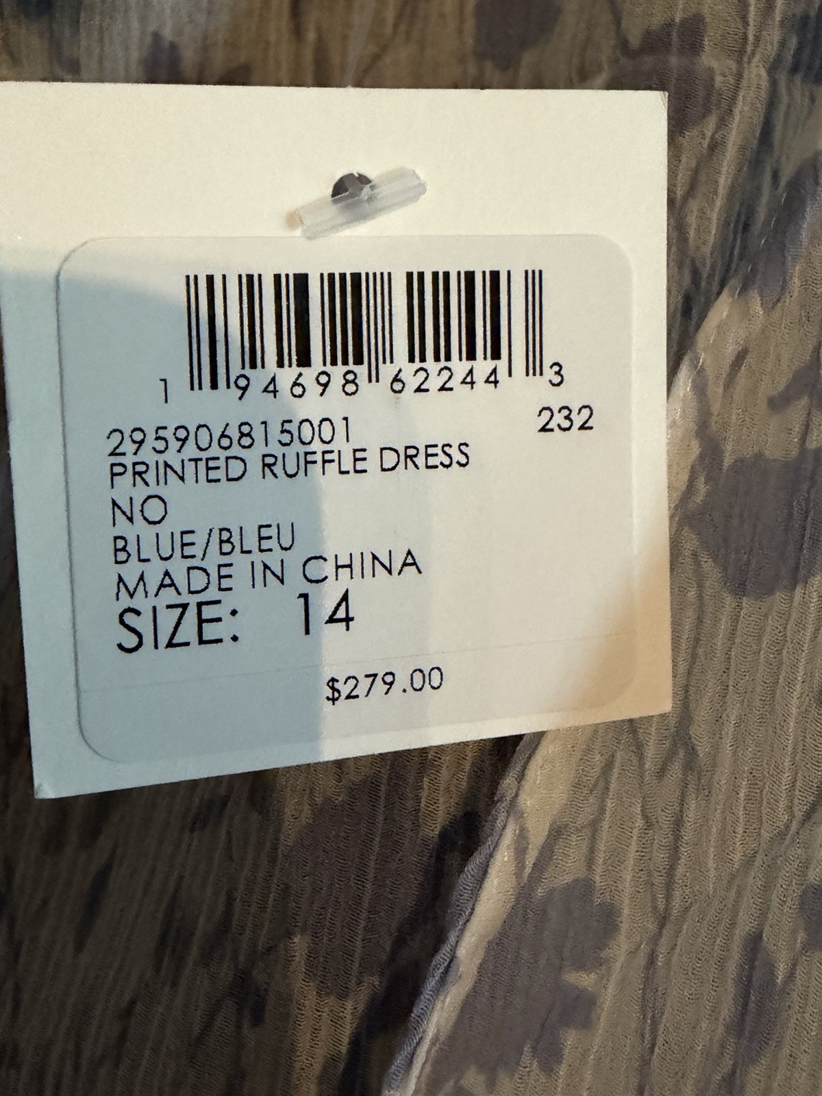 NWT ￼ Club Monaco Light Blue Floral V-Neck Midi Dress