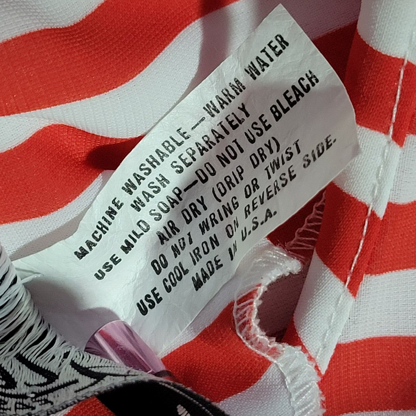 Vintage Striped 1940s Size XS Sailor Blouson Dress Red Collar Bow Clown Nautical