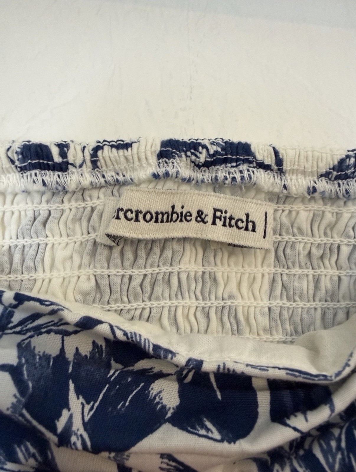 Abercrombie & Fitch Emerson Poplin Puff Sleeve Midi Dress XS Petite
