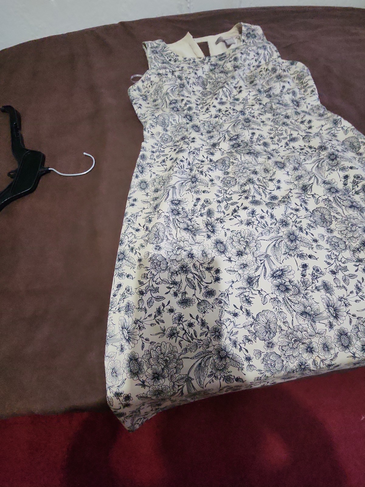 Forever 21..beautiful Print Dress. Black + Bone. stretch..cotton Blend. Sz. Xs.