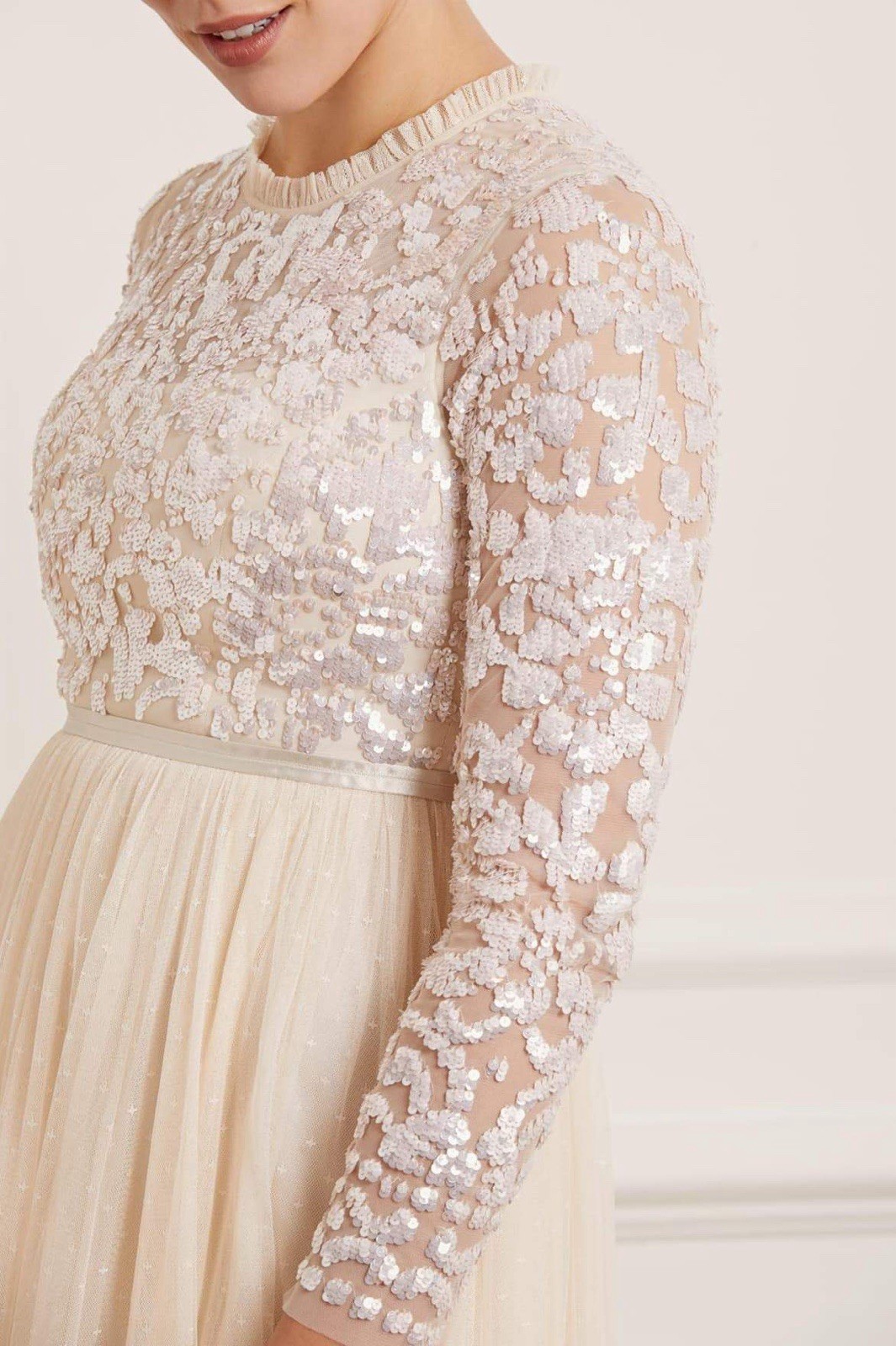 Anthropologie Needle & Thread Tempest Ballerina Bodice Dress NWT Size 10 Sequins