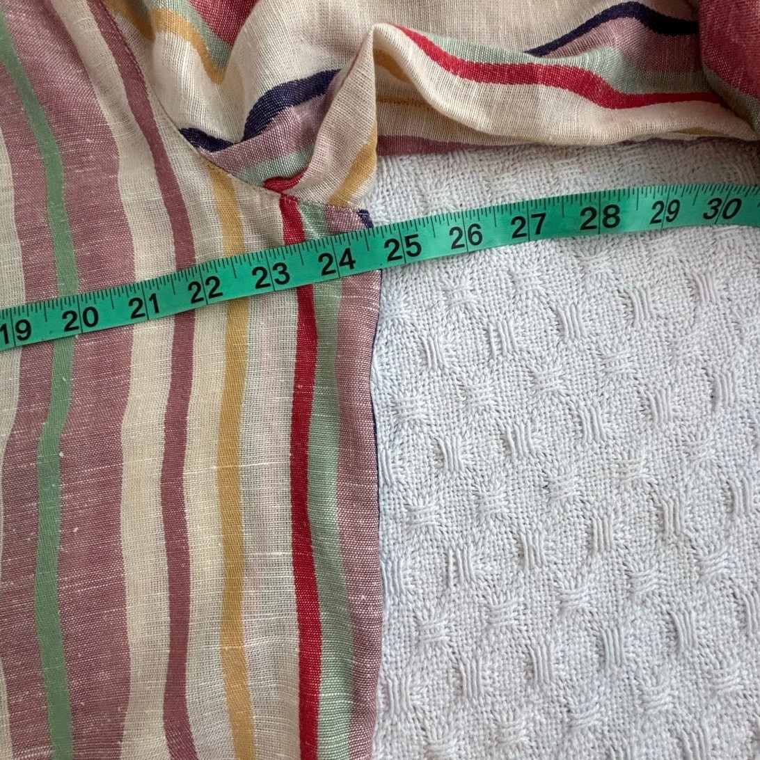 Keep In Touch Striped Button Up Shirt Dress XL