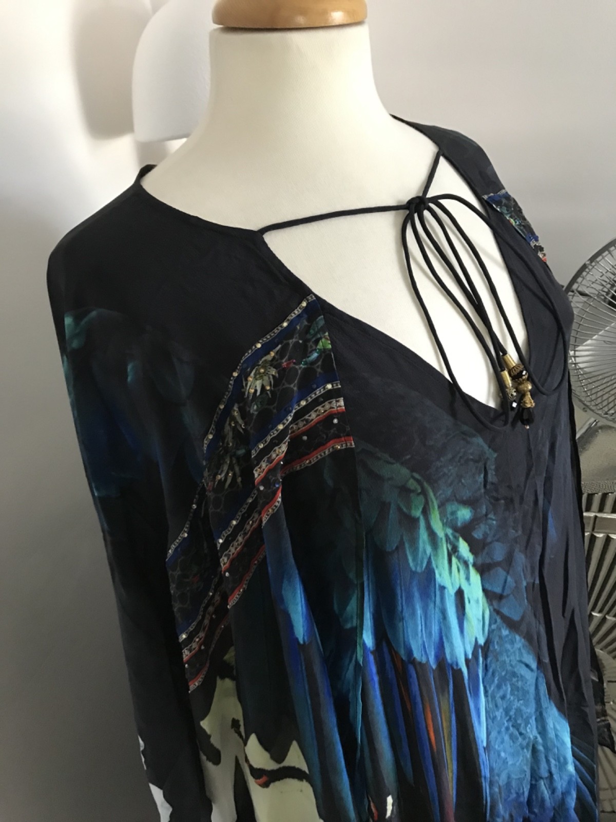 CAMILLA FRANKS “NIGHT FLIGHT” FLOATY KAFTAN O/S