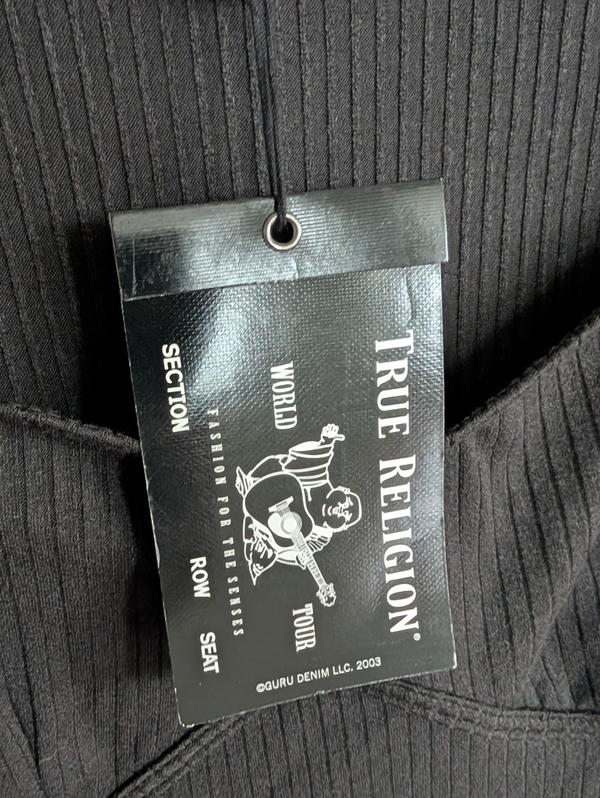 NWT True Religion Womens M Black Rib Corset Dress Bodycon Mini Micro $99NEW Club