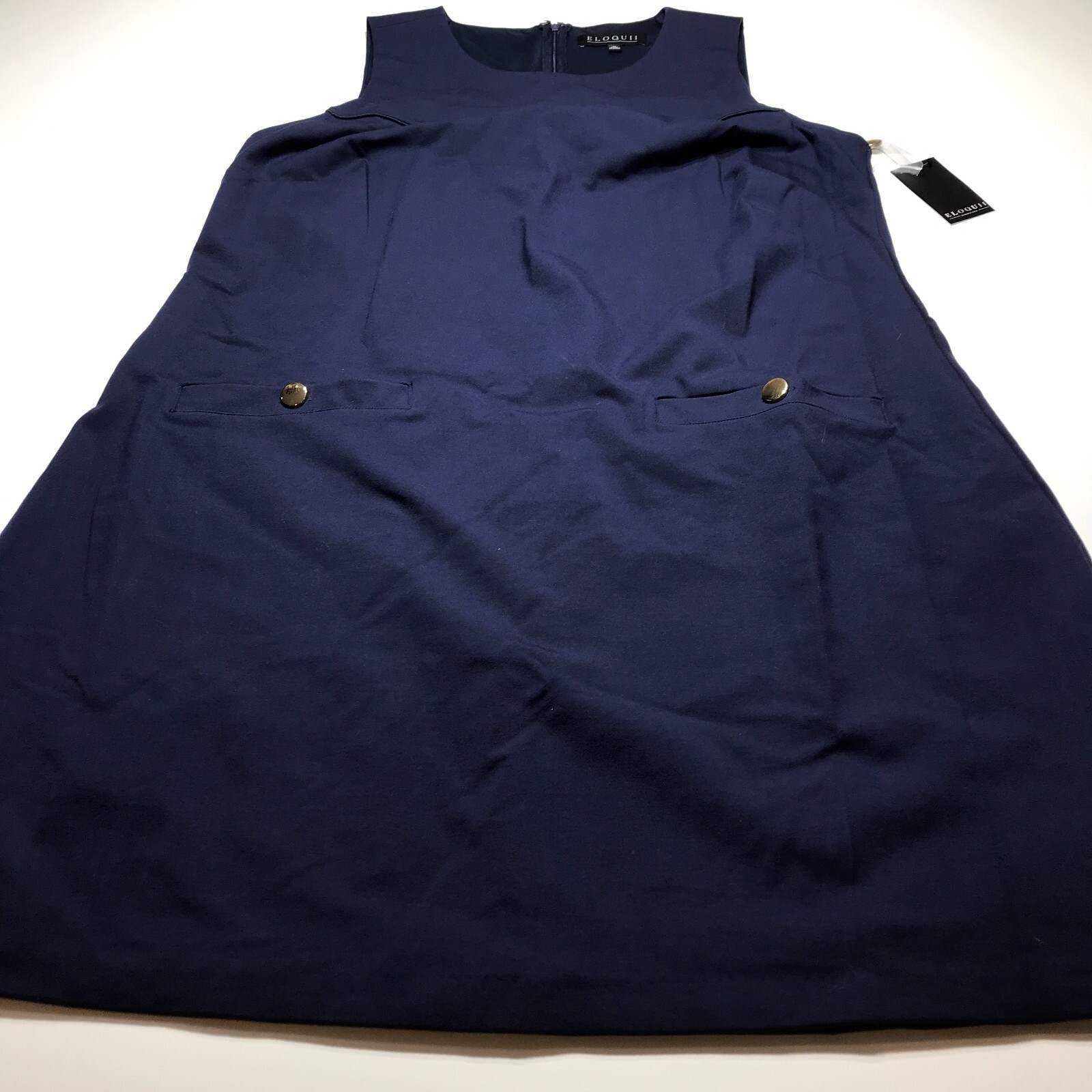 Eloquii Dress Womens Size 20 Premium Maritime Blue 9-to-5 Stretch Work Career